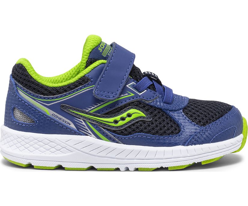 Saucony Cohesion 14 A/C Jr. Kids' Sneakers Blue / Green | Canada 802CTVE